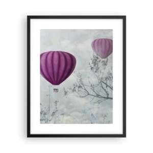 Pôster com moldura preta - Como navios no céu - 40x50 cm