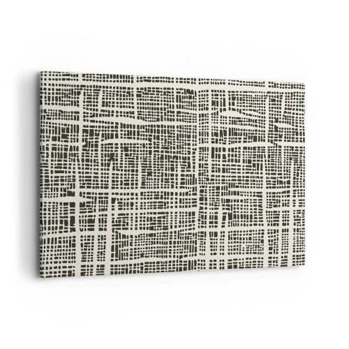 Quadro em tela - Uma composição tecida - 120x80 cm