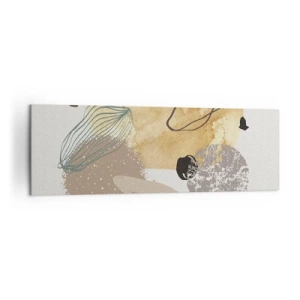 Quadro em tela - Plumcologia aplicada - 160x50 cm