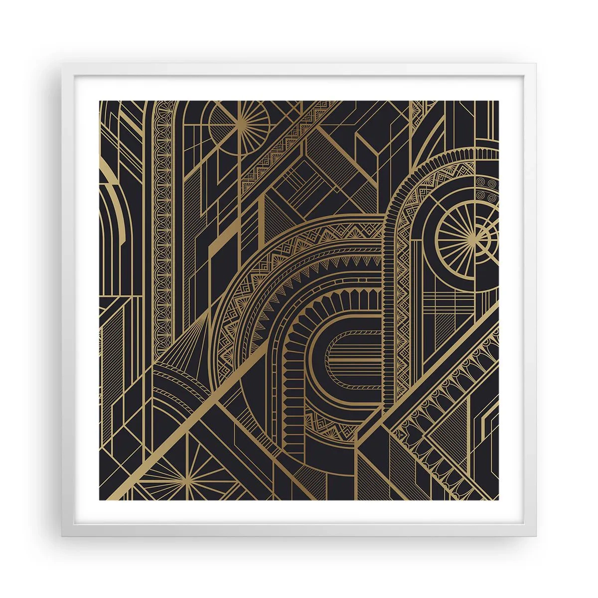 Pôster em moldura branca - Conceitos, ideias, planos - 60x60 cm