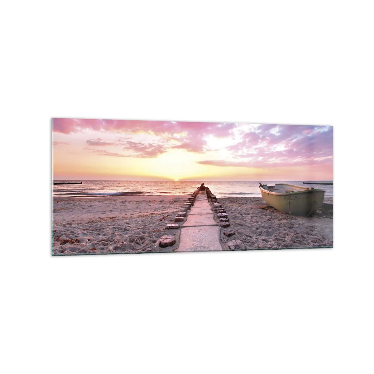 Quadro em vidro - Um momento de profunda experiência - 120x50 cm