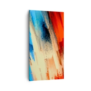 Quadro em tela - Cascata de cores - 55x100 cm
