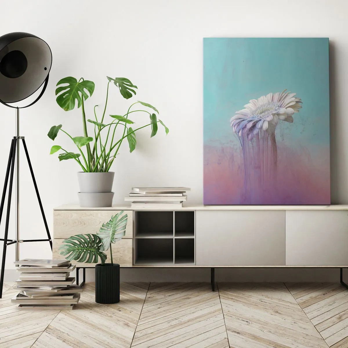 Quadro em tela - O submundo das flores - 50x70 cm