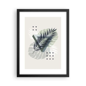 Pôster com moldura preta - Natureza e geometria – duas ordens? - 30x40 cm