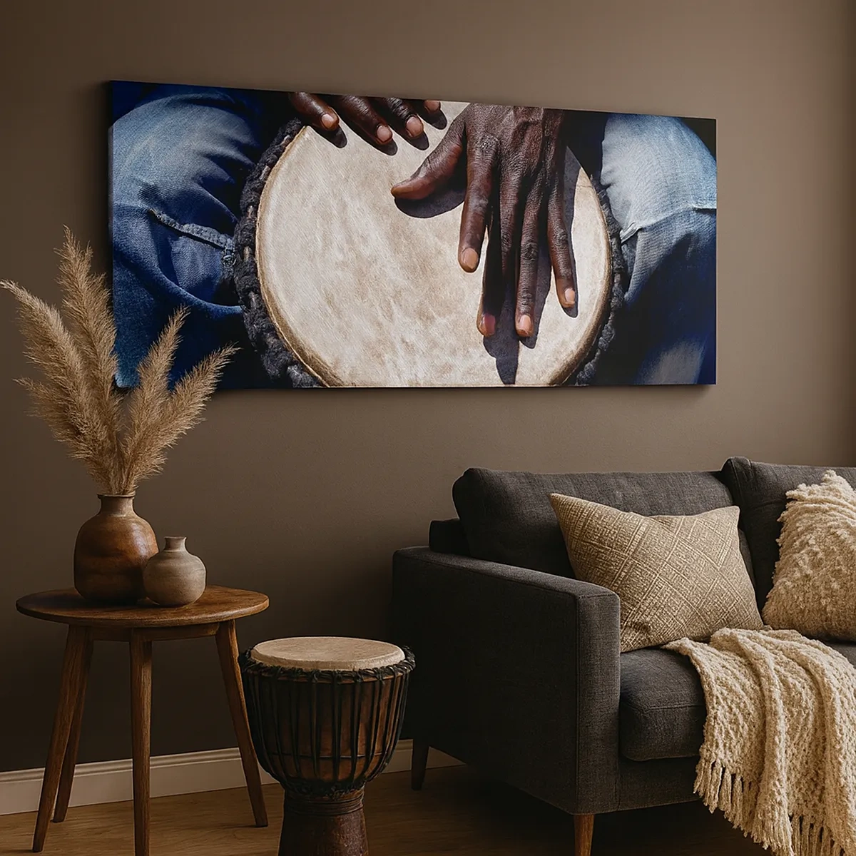 Quadro em tela - Viva no seu próprio ritmo - 30x30 cm