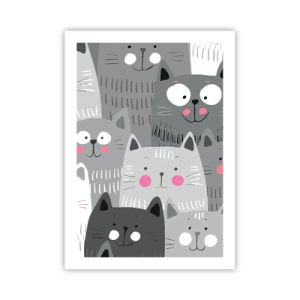 Pôster - O mundo dos gatos - 50x70 cm