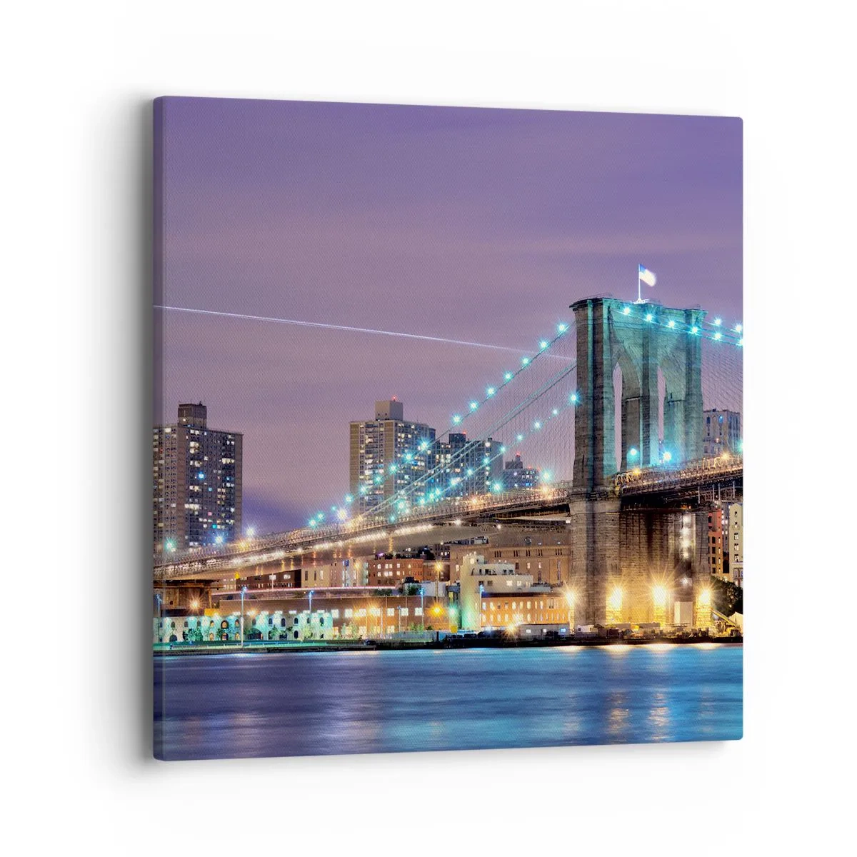 Quadro em tela - Por muitos anos, a Ponte do Brooklyn - 40x40 cm