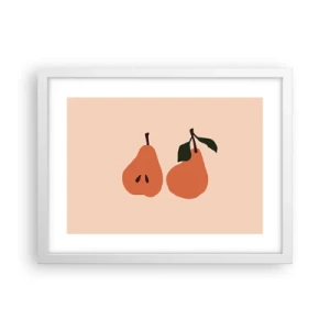 Pôster em moldura branca - A própria doçura - 40x30 cm