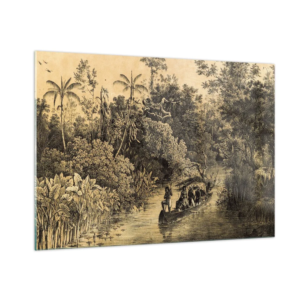 Quadro em vidro - Viagem à fonte - 100x70 cm