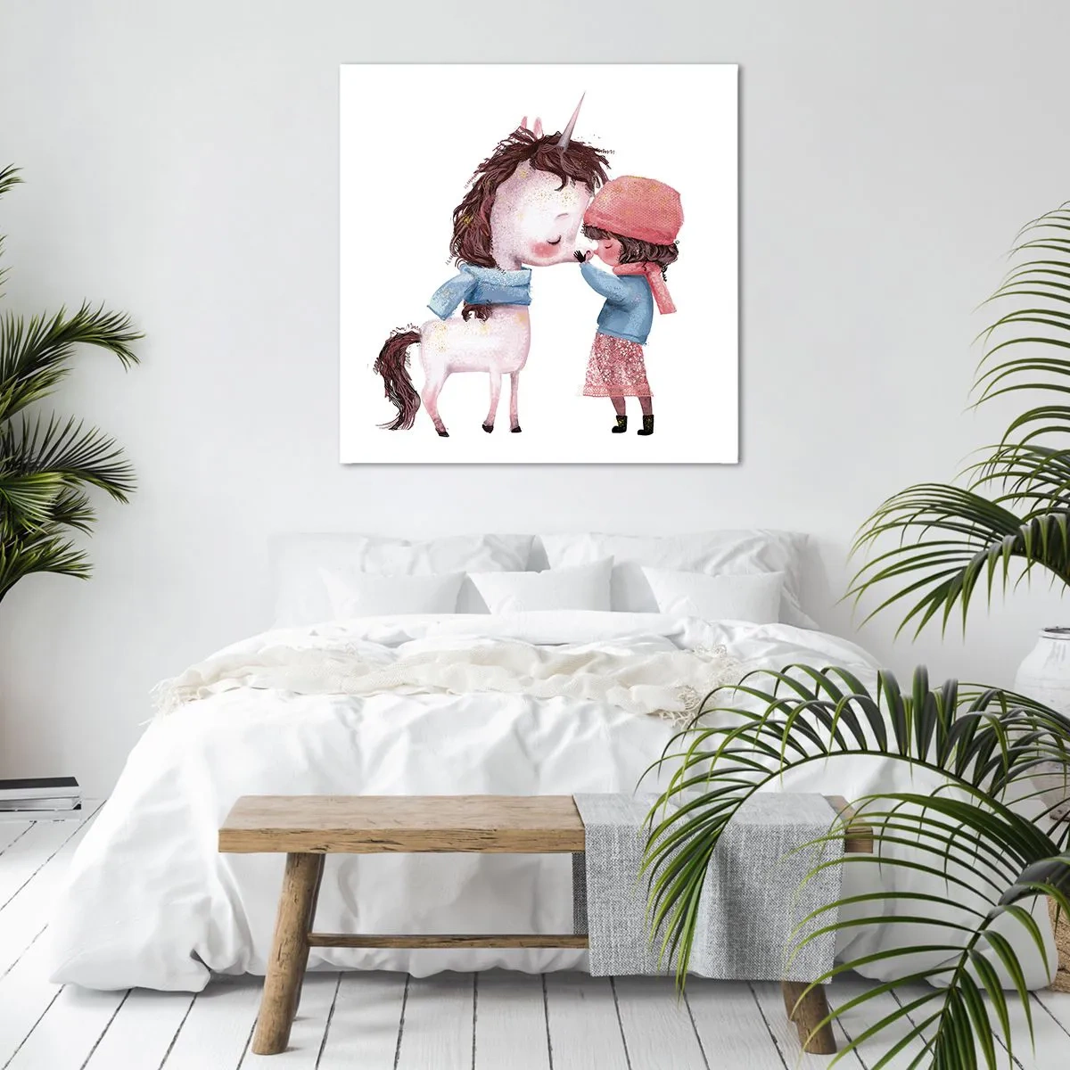 Quadro em tela - Conto do inverno - 40x40 cm