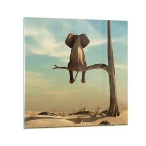 Quadro em vidro - Um novo ponto de vista - 40x40 cm