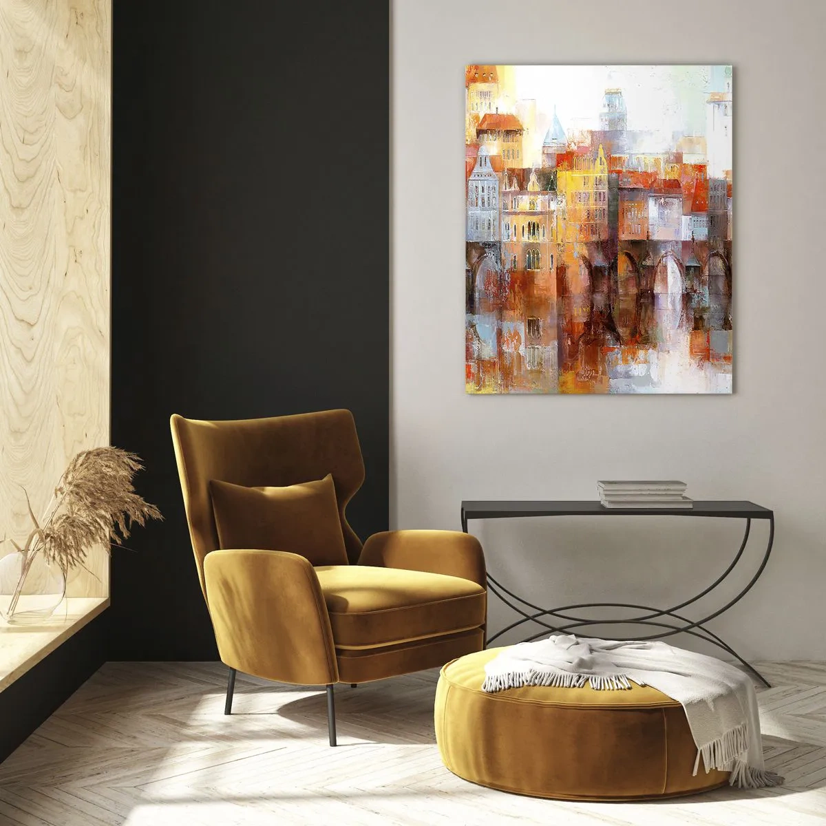 Quadro em vidro - Debaixo da ponte também é bonito - 50x70 cm
