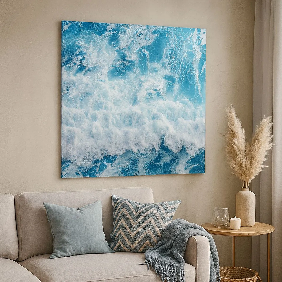 Quadro em tela - Alegremente e aos saltos - 30x30 cm