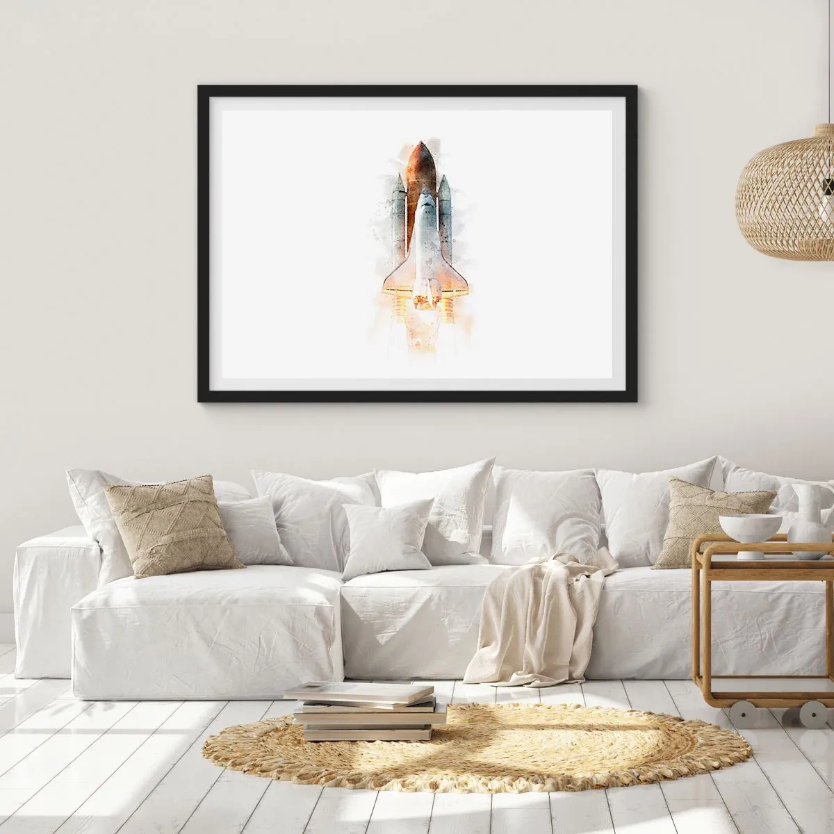 Pôster com moldura preta - Exploradores para iniciantes - 91x61 cm