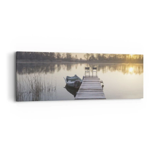 Quadro em tela - Voltarei dentro de algum tempo - 90x30 cm