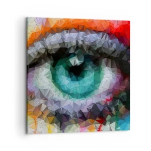 Quadro em tela - O brilho cristalino dos olhos - 50x50 cm