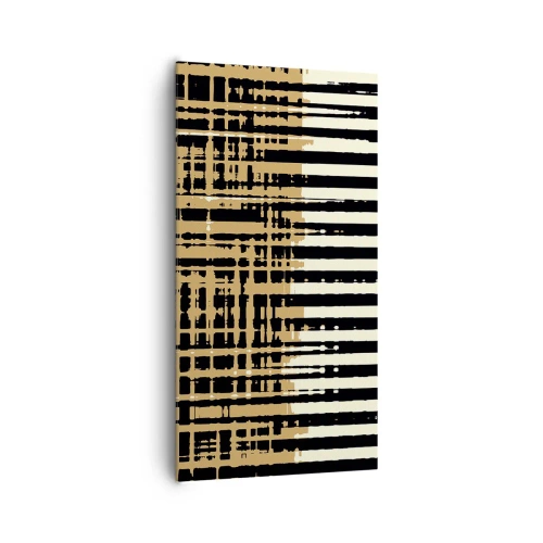 Quadro em tela - Abstração arquitetónica - 65x120 cm
