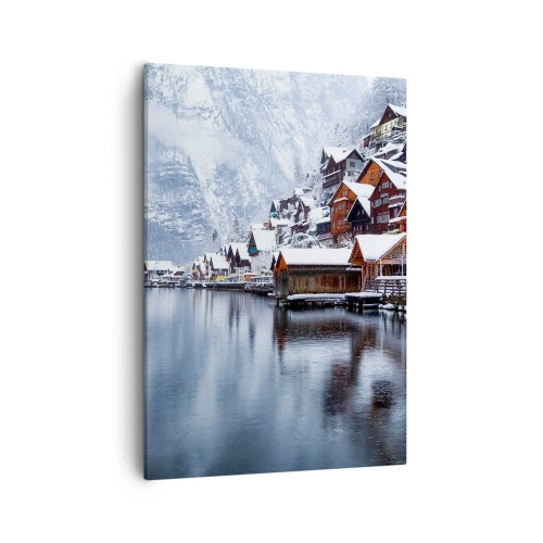 Quadro em tela - Na decoração de inverno - 50x70 cm