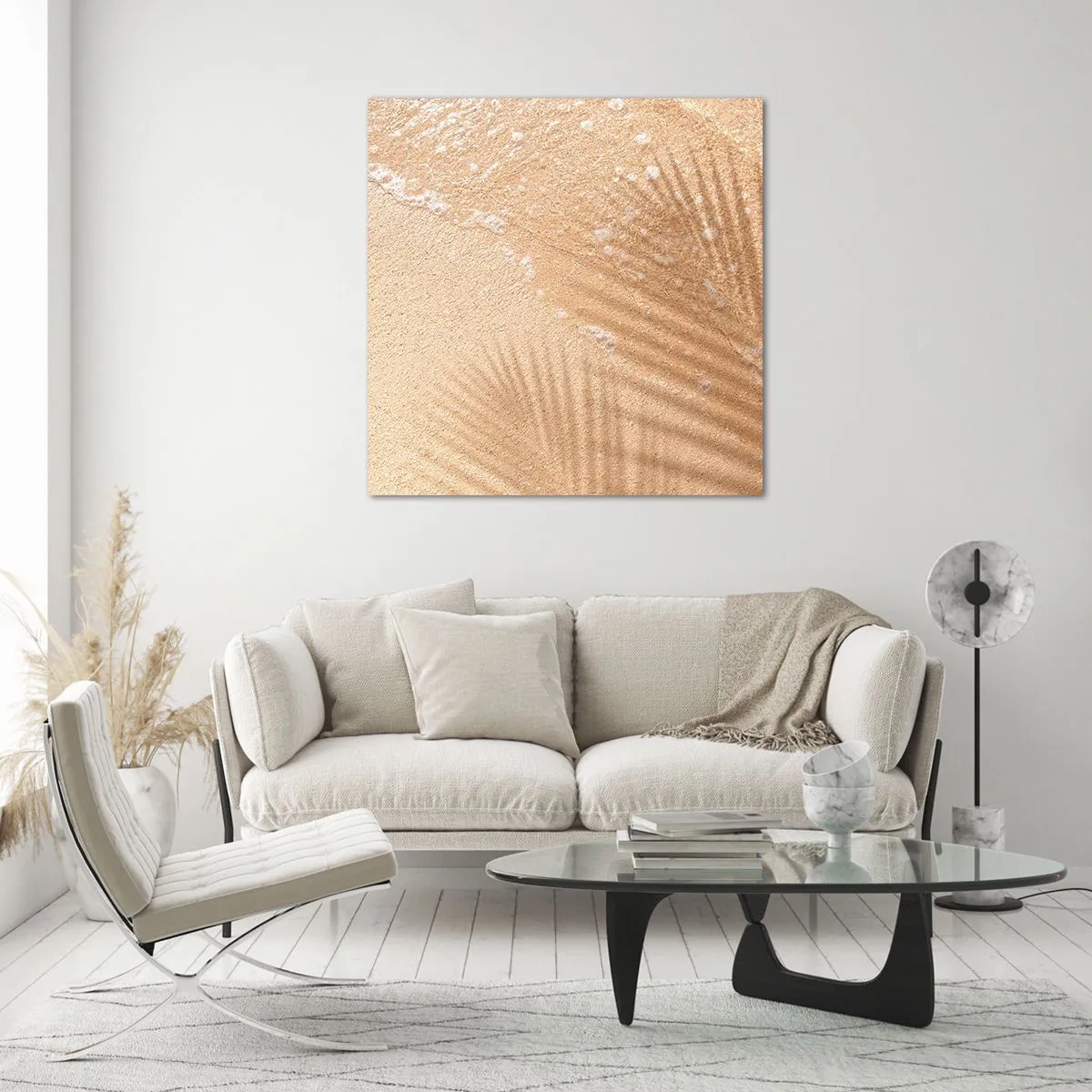 Quadro em vidro - A sombra de um verão quente - 50x50 cm