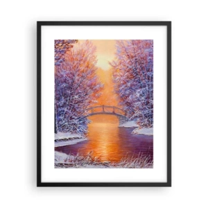 Pôster com moldura preta - Vamos nos encontrar aqui - 40x50 cm