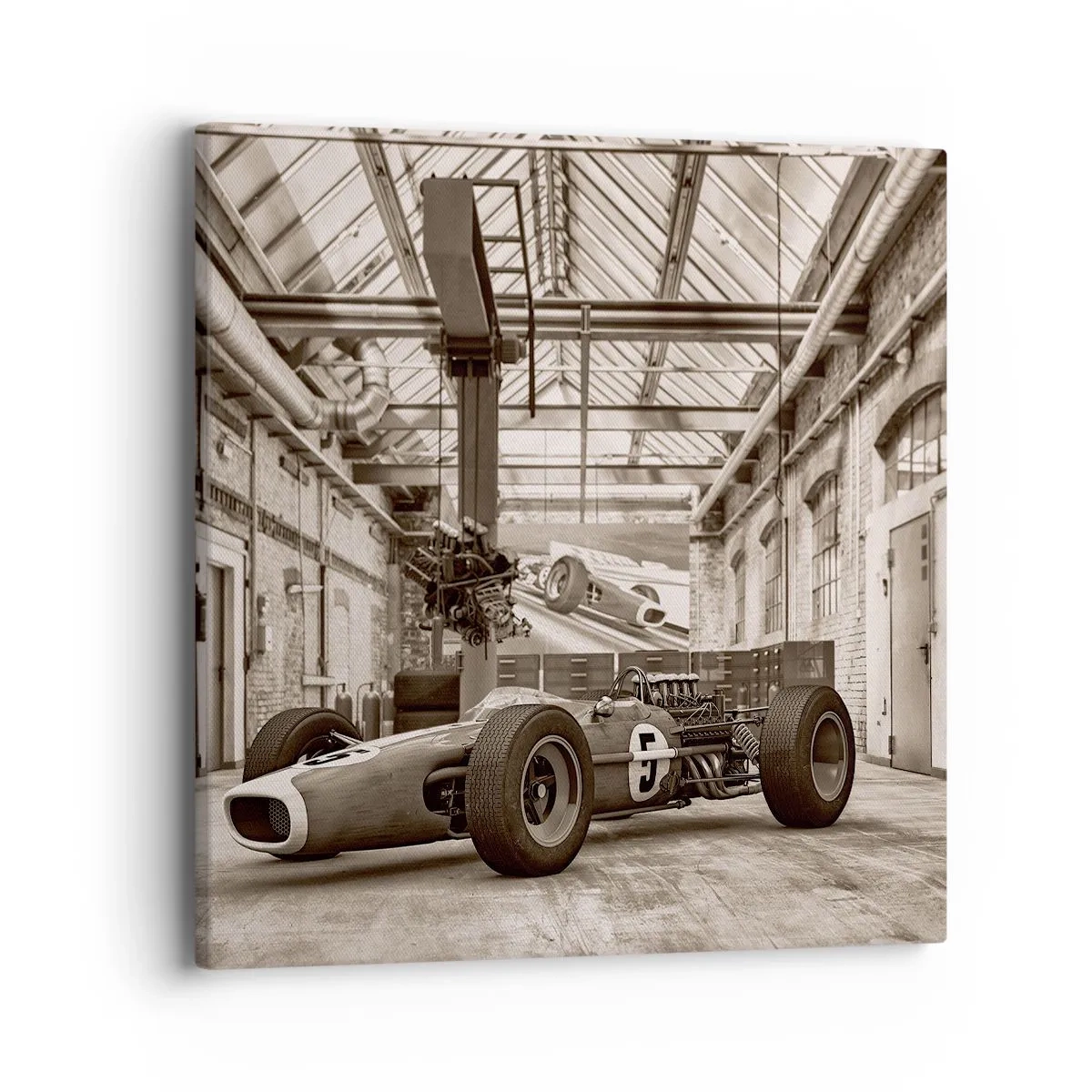 Quadro em tela - O descanso do vencedor - 40x40 cm