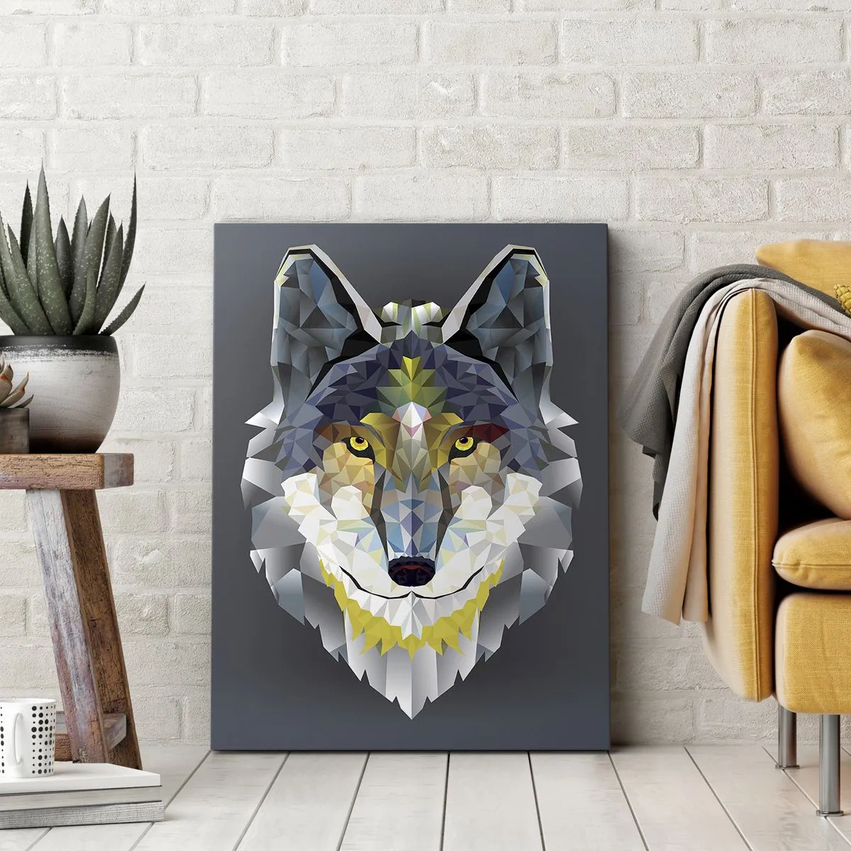 Quadro em tela - Quem não quer ser lobo, não lhe veste a pele - 80x120 cm