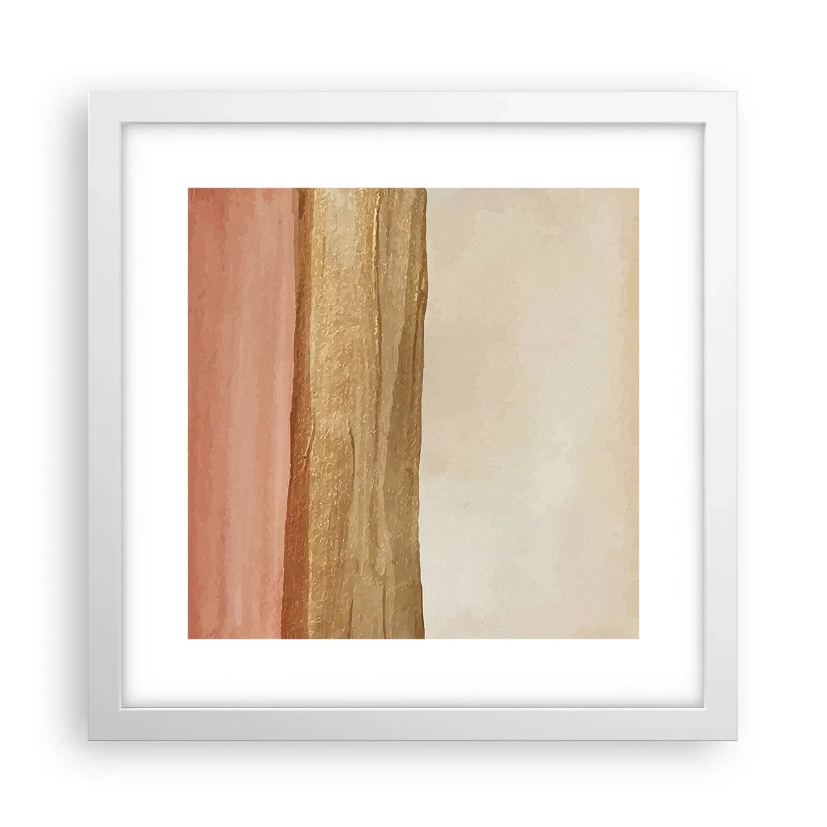Pôster em moldura branca - Composição vertical - 30x30 cm