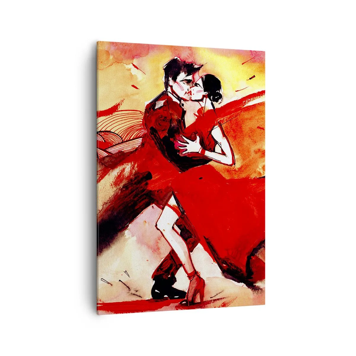Quadro em tela - O ritmo roxo da paixão - 70x100 cm