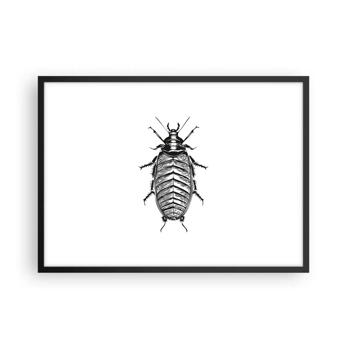 Pôster com moldura preta - Que exemplo! - 70x50 cm