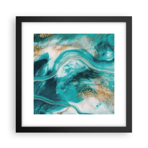 Pôster com moldura preta - Rio do Ouro - 30x30 cm