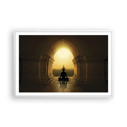 Pôster em moldura branca - Harmonia completa - 91x61 cm