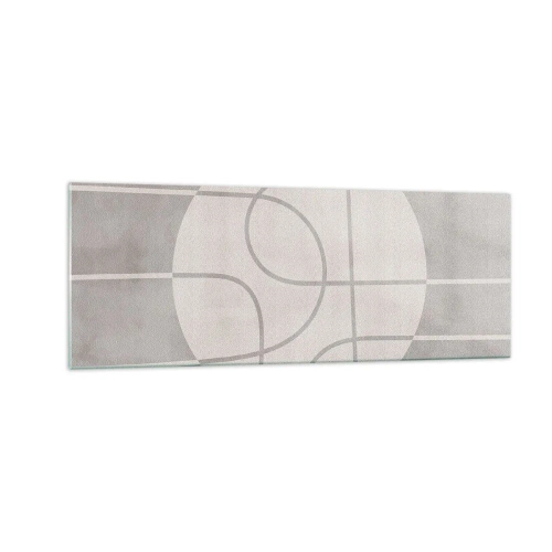 Quadro em vidro - Circular e direto - 140x50 cm