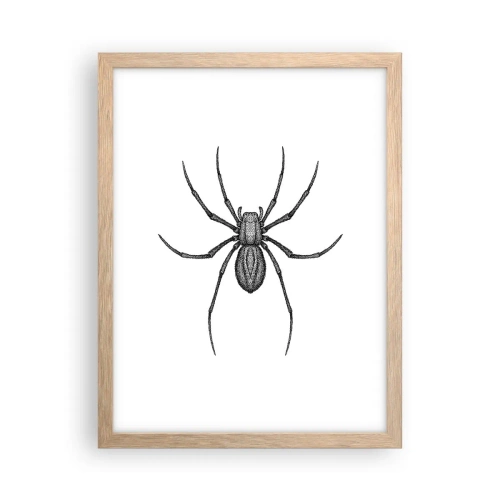 Pôster com moldura de carvalho claro - Precisão perturbadora - 30x40 cm