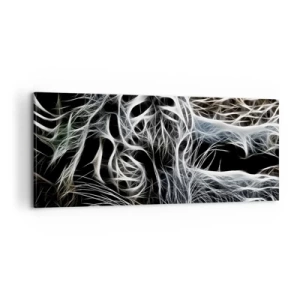 Quadro em tela - Um estudo da leveza do gato - 100x40 cm
