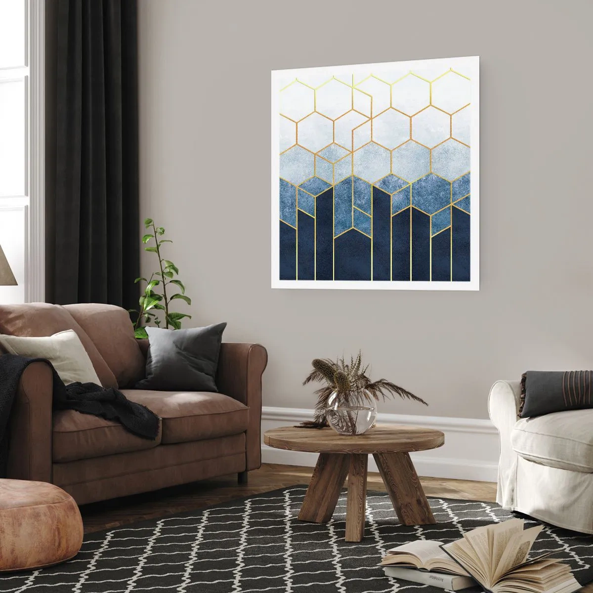 Pôster - Composição em ritmo sincopado - 50x50 cm