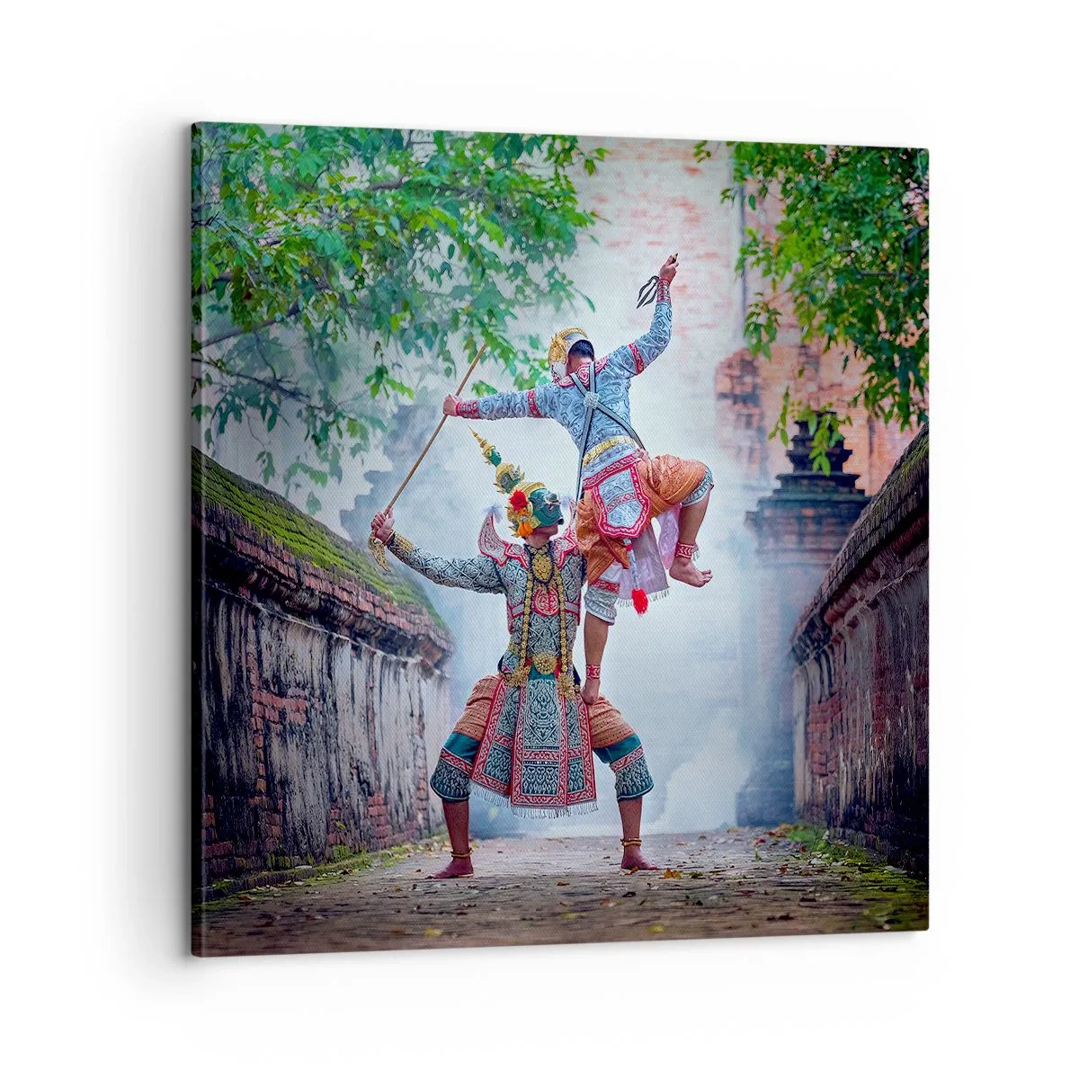 Quadro em tela - Uma dança de beleza mortal - 60x60 cm