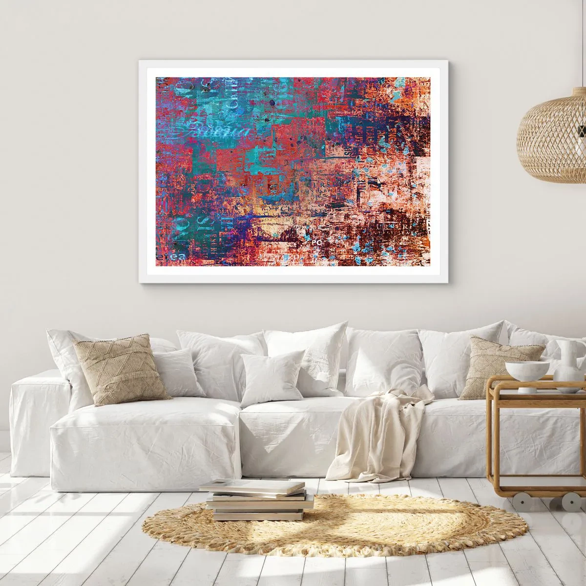 Pôster em moldura branca - Memória e esquecimento - 91x61 cm