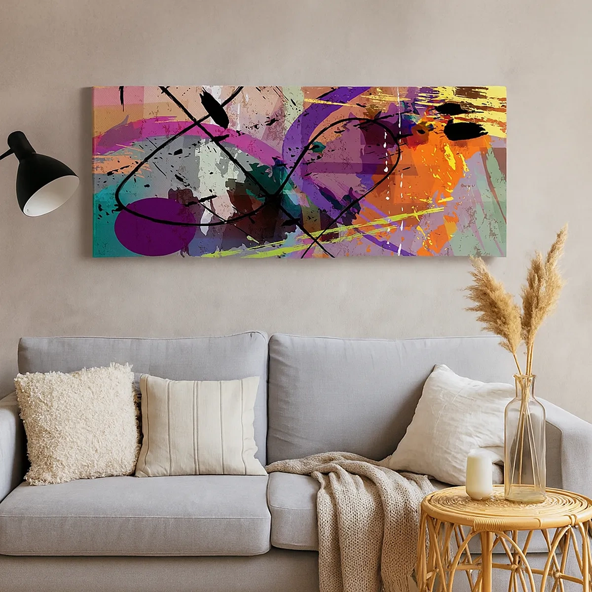 Quadro em tela - Pode ir direto ou ao redor - 30x30 cm