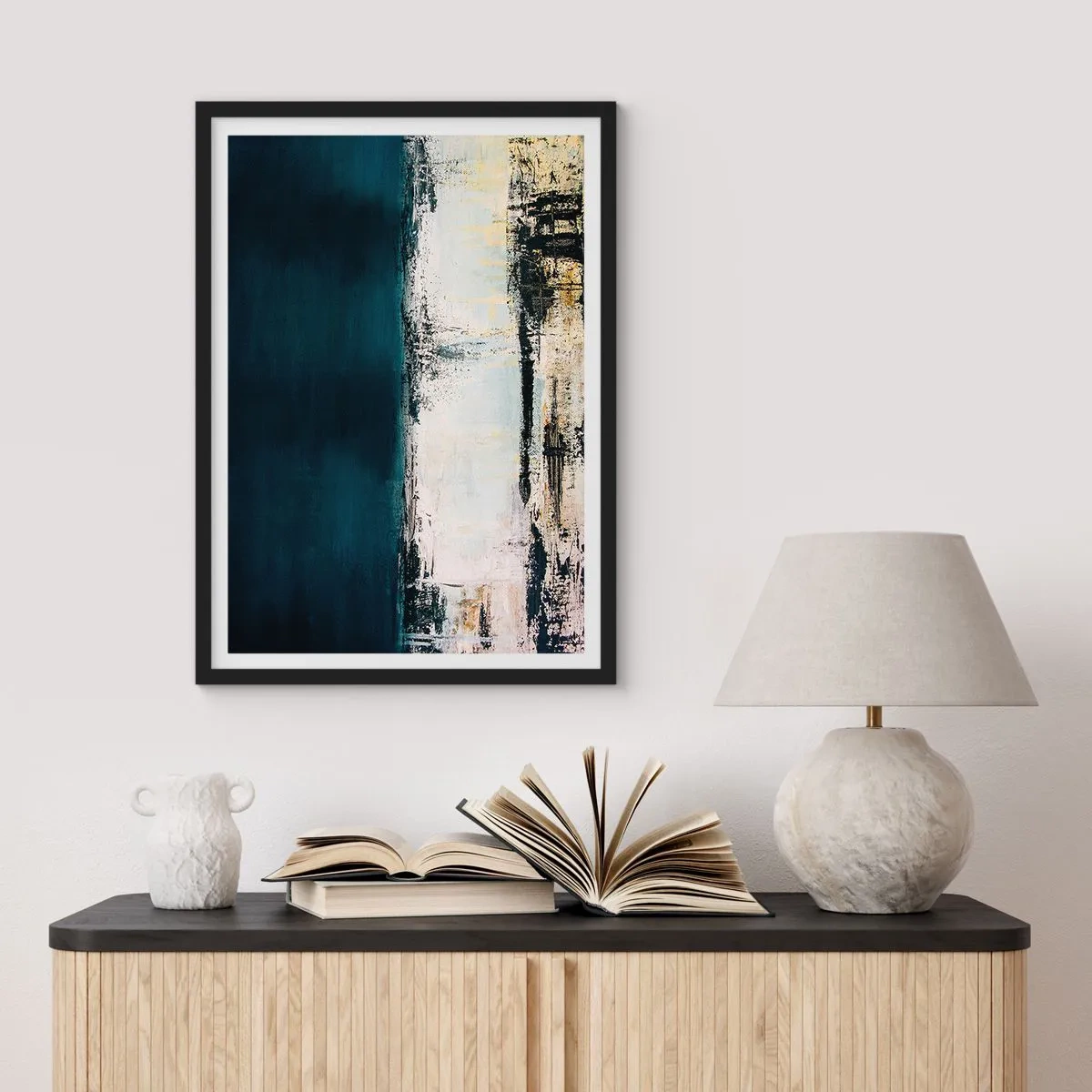 Pôster com moldura preta - Composição horizontal - 40x50 cm