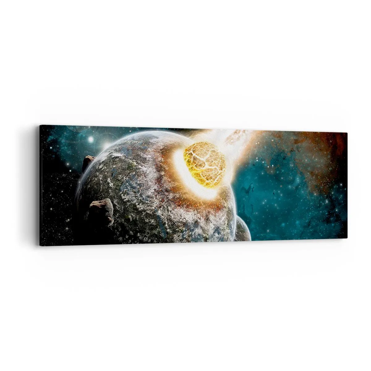 Quadro em tela - Extinção ou nascimento? - 90x30 cm