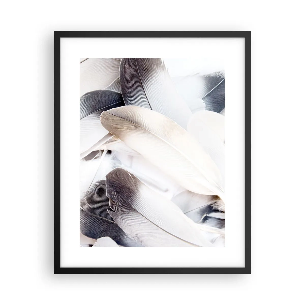 Pôster com moldura preta - Semi-angelical - 40x50 cm