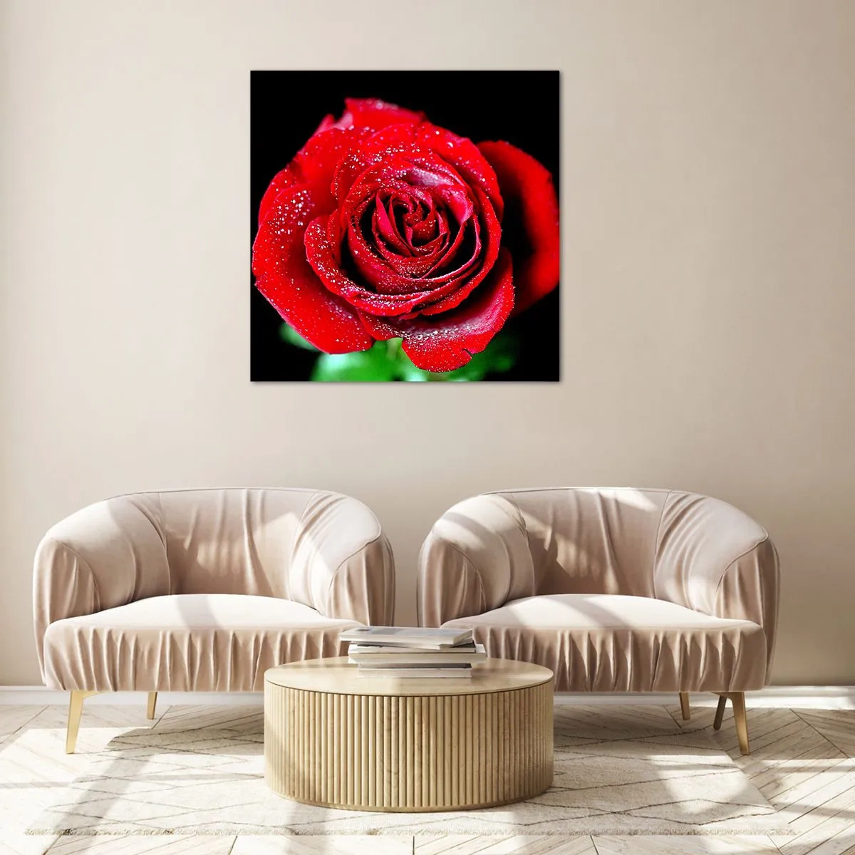 Quadro em vidro - Isso é amor - 60x60 cm