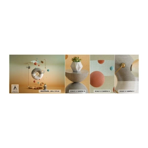 Amostra de papel de parede Premium Canvas - Nada pode acontecer - Abstração, Surrealismo, 3D - 100x30 cm