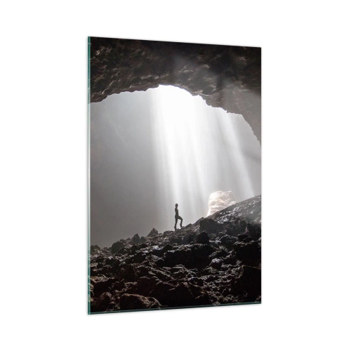 Quadro em vidro - Gruta luminosa - 50x70 cm