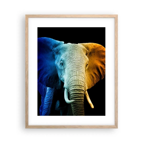 Pôster com moldura de carvalho claro - Excêntrico, não esquisito - 40x50 cm