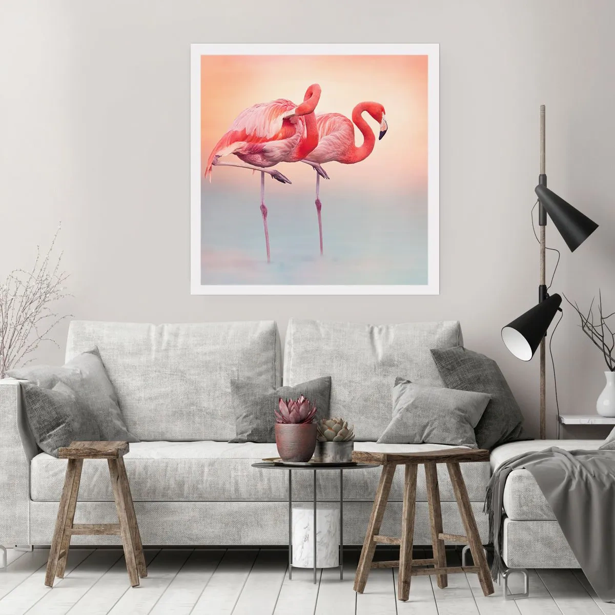 Pôster - Na cor do sol poente - 40x40 cm