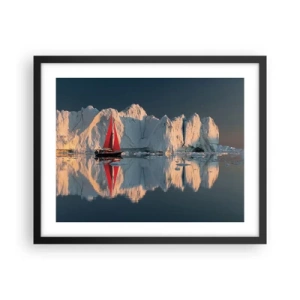 Pôster com moldura preta - No fim do mundo - 50x40 cm