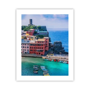 Pôster - Cidade mágica mediterrânea - 40x50 cm