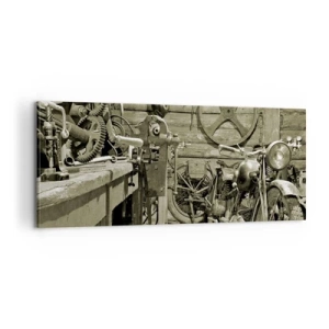Quadro em tela - No depósito do tio Jorge - 100x40 cm