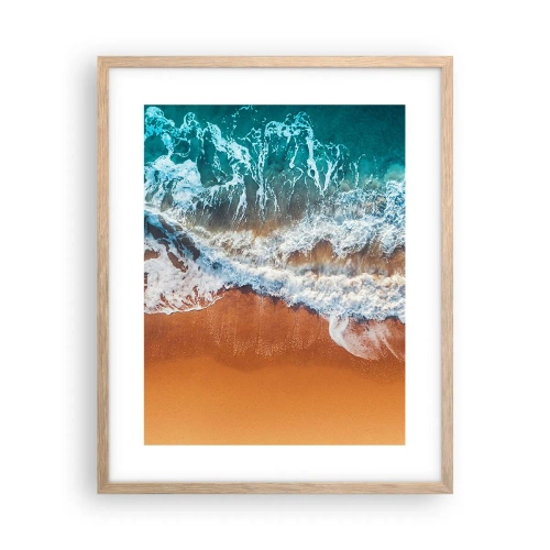 Pôster com moldura de carvalho claro - Sempre em par - 40x50 cm